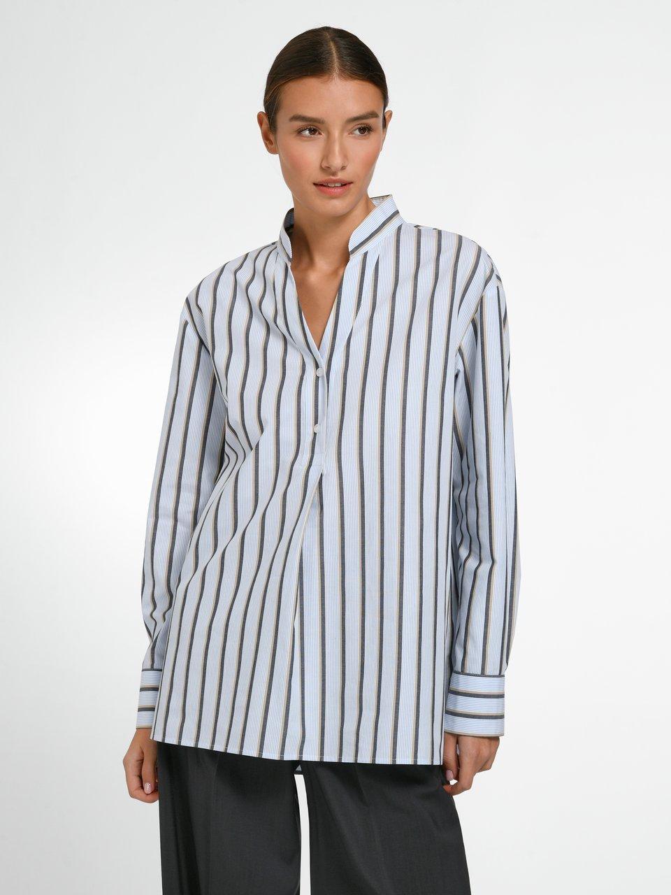 DAY.LIKE - Long-Bluse mit Stehkragen