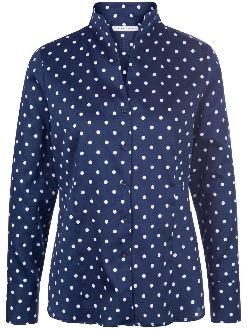 Blouse 100% katoen Van Eterna blauw