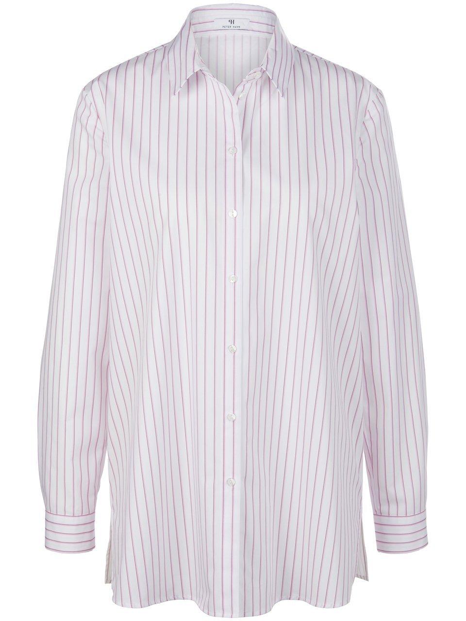 Lange blouse 100% katoen Van Peter Hahn wit