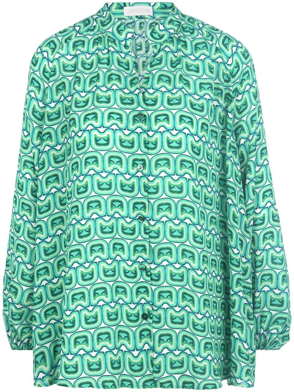 Blouse grafische print Van St. Emile groen