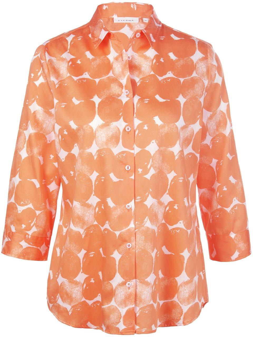 Blouse 100% katoen Van Eterna oranje