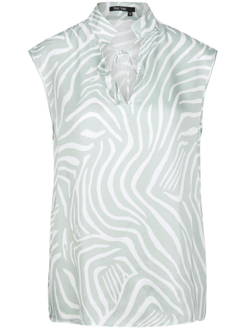 Blouse zebraprint Van Marc Aurel groen