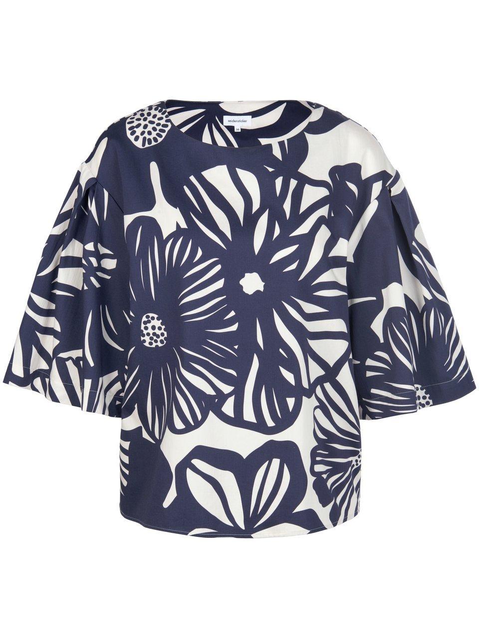 Blouse 100% katoen Van Seidensticker blauw