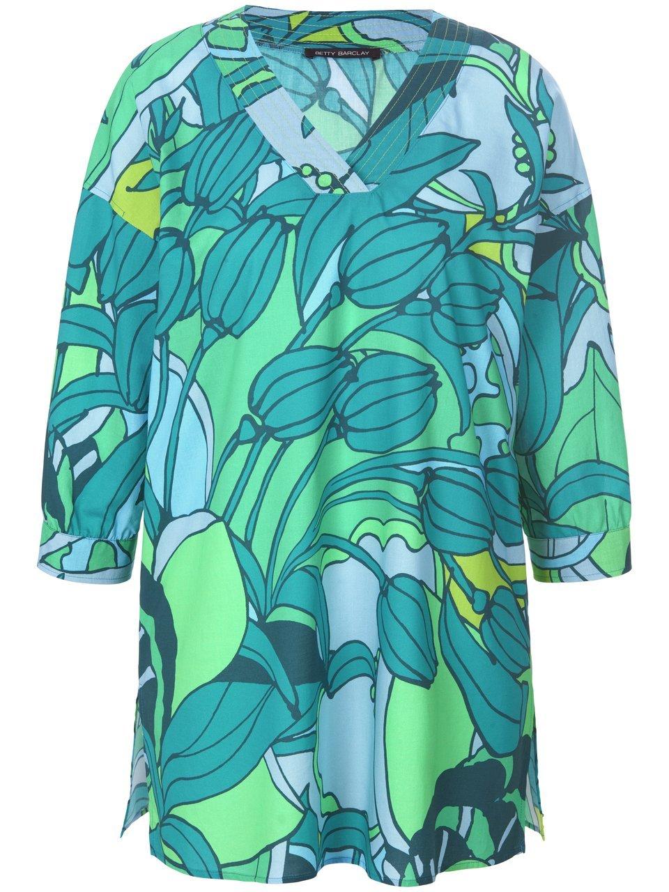 Lange blouse 100% katoen Van Betty Barclay groen