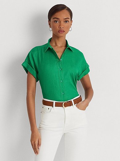 lijn flexibel Weinig Lauren Ralph Lauren - Linnen blouse - groen