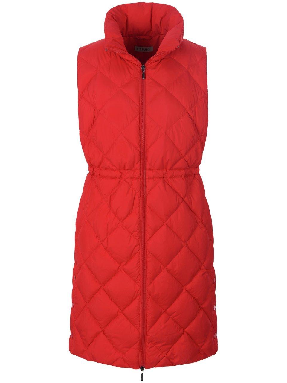 Mouwloze bodywarmer opstaande kraag Van Uta Raasch rood