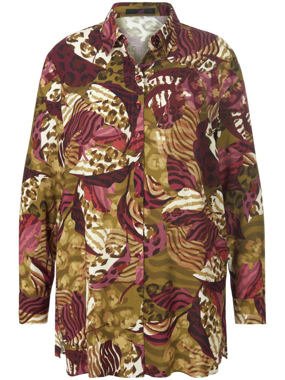Lange blouse 100% viscose Van Emilia Lay multicolour