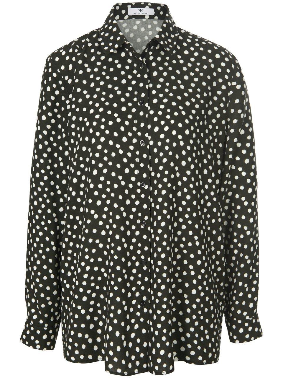 Blouse lange mouwen Van Peter Hahn zwart