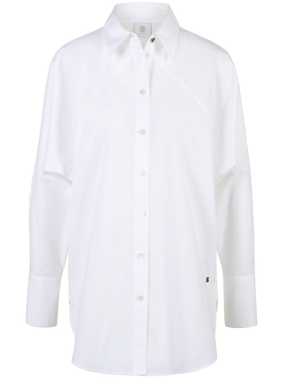 Lange blouse Zelina 100% katoen Van Bogner wit