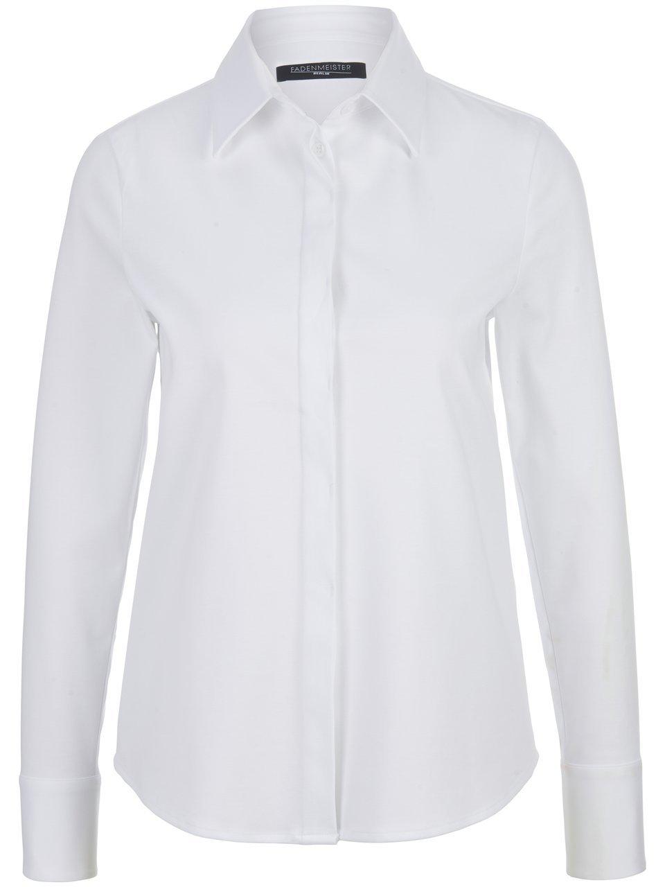 Jersey-Bluse Fadenmeister Berlin weiss günstig online kaufen