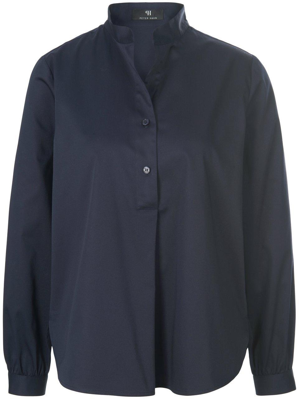 Thumbnail - Peter Hahn - Bluse mit Stehkragen, blau, Gr. 50 / XL - Baumwolle