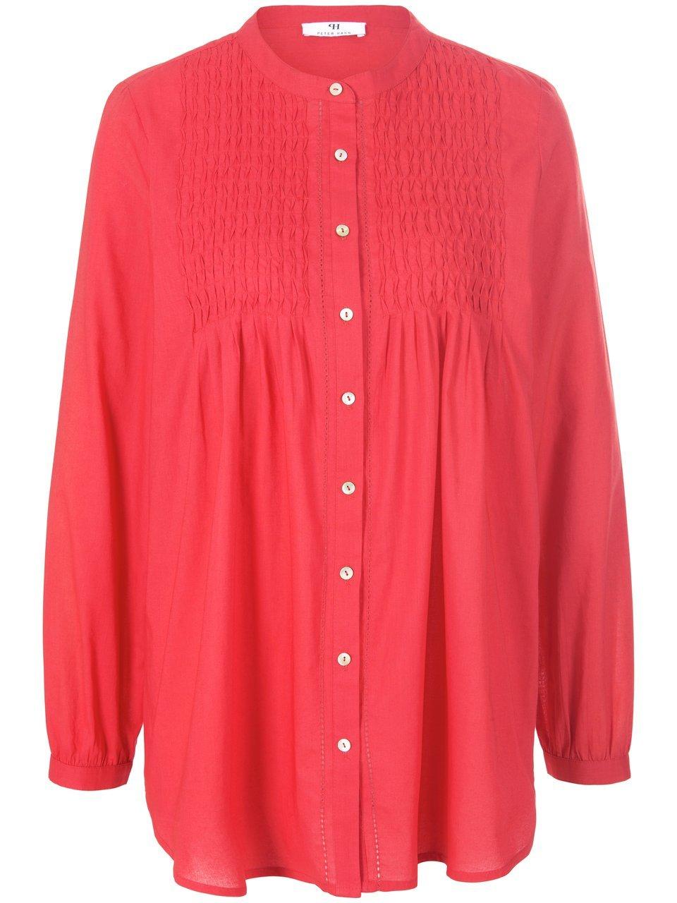 Blouse 100% katoen Van Peter Hahn rood