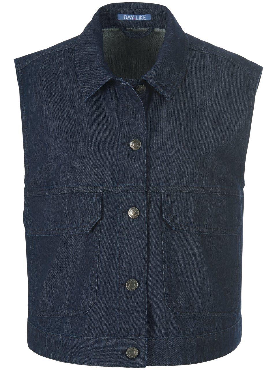 Jeans-gilet 100% katoen Van DAY.LIKE denim