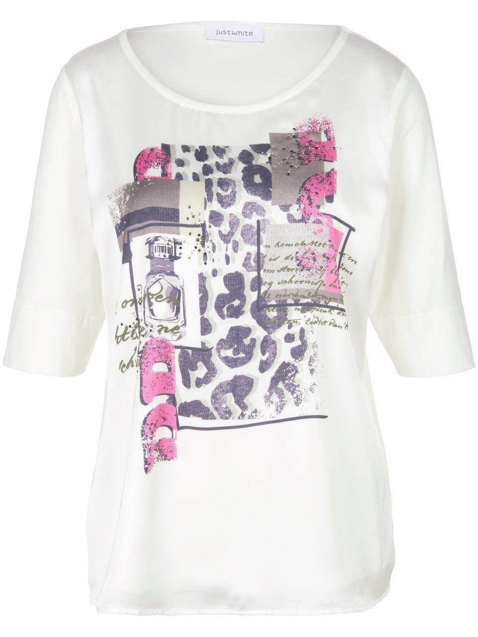 Blouseshirt dubbel uitgevoerde voorkant Van Just White wit