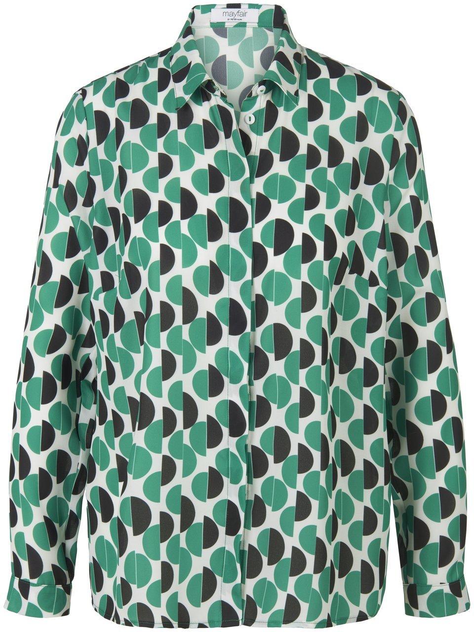 Mayfair by Peter Hahn Blouse grafisch dessin Van  groen