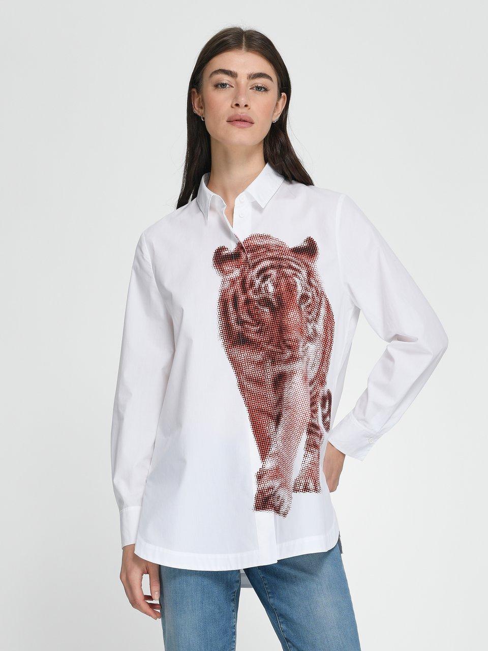 Chemisier Vintage COP COPINE Blanc 100% Coton Taille 38 - Occasion Très Bon État