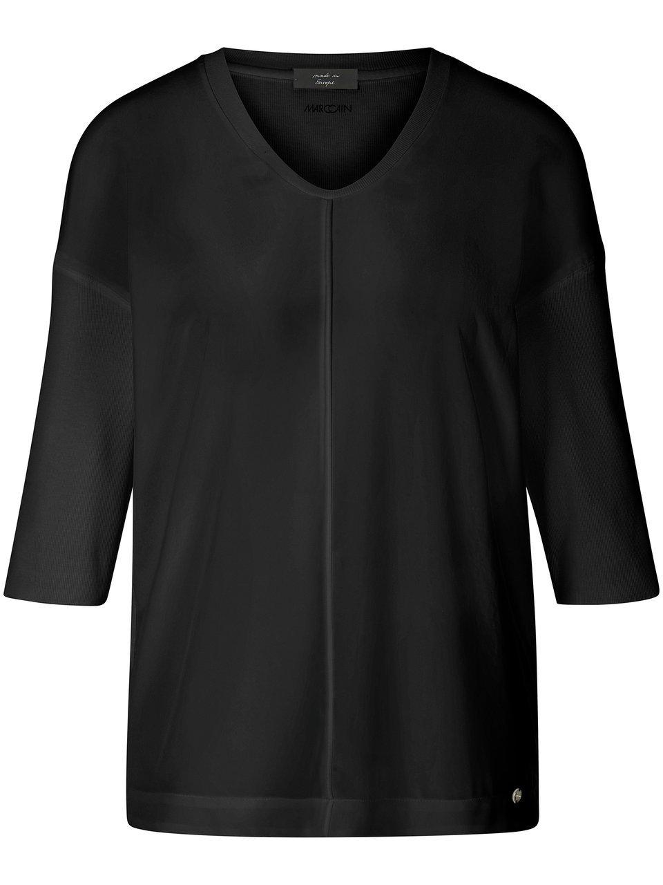 Blouse V-hals Van Marc Cain zwart