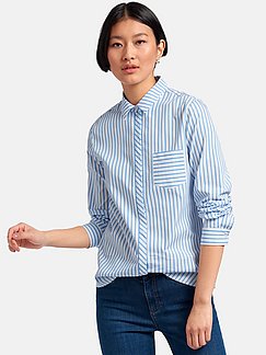H&M Spijkershirt blauw casual uitstraling Mode Zakelijke overhemden Spijkershirts 