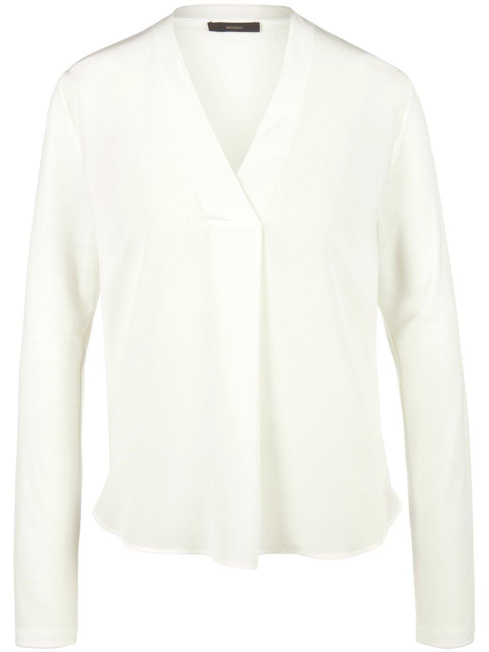 Blouse V-hals Van Windsor wit