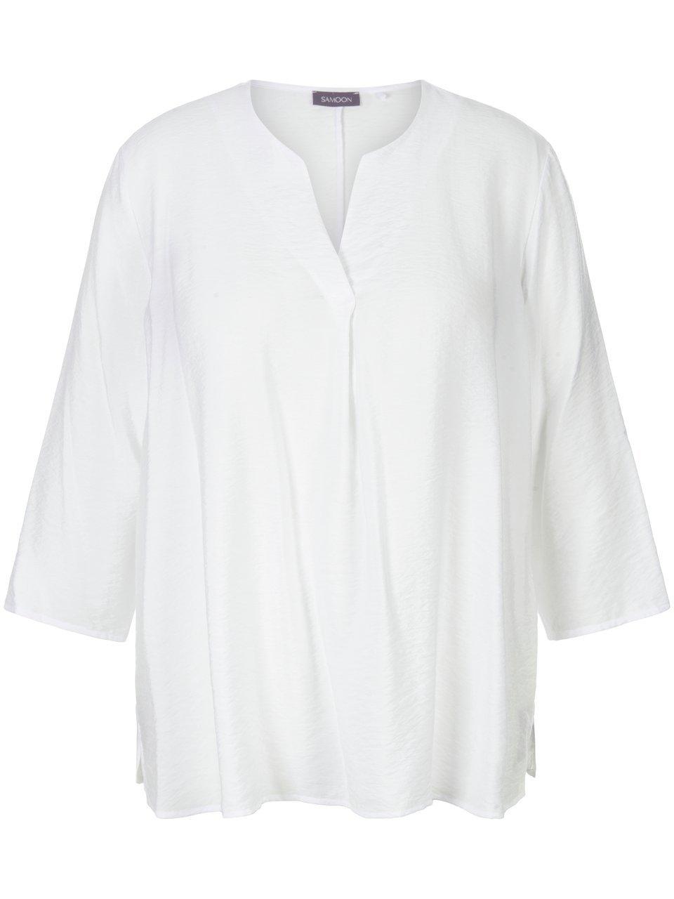 SAMOON Dames Blouse met 3/4-mouwen white-54