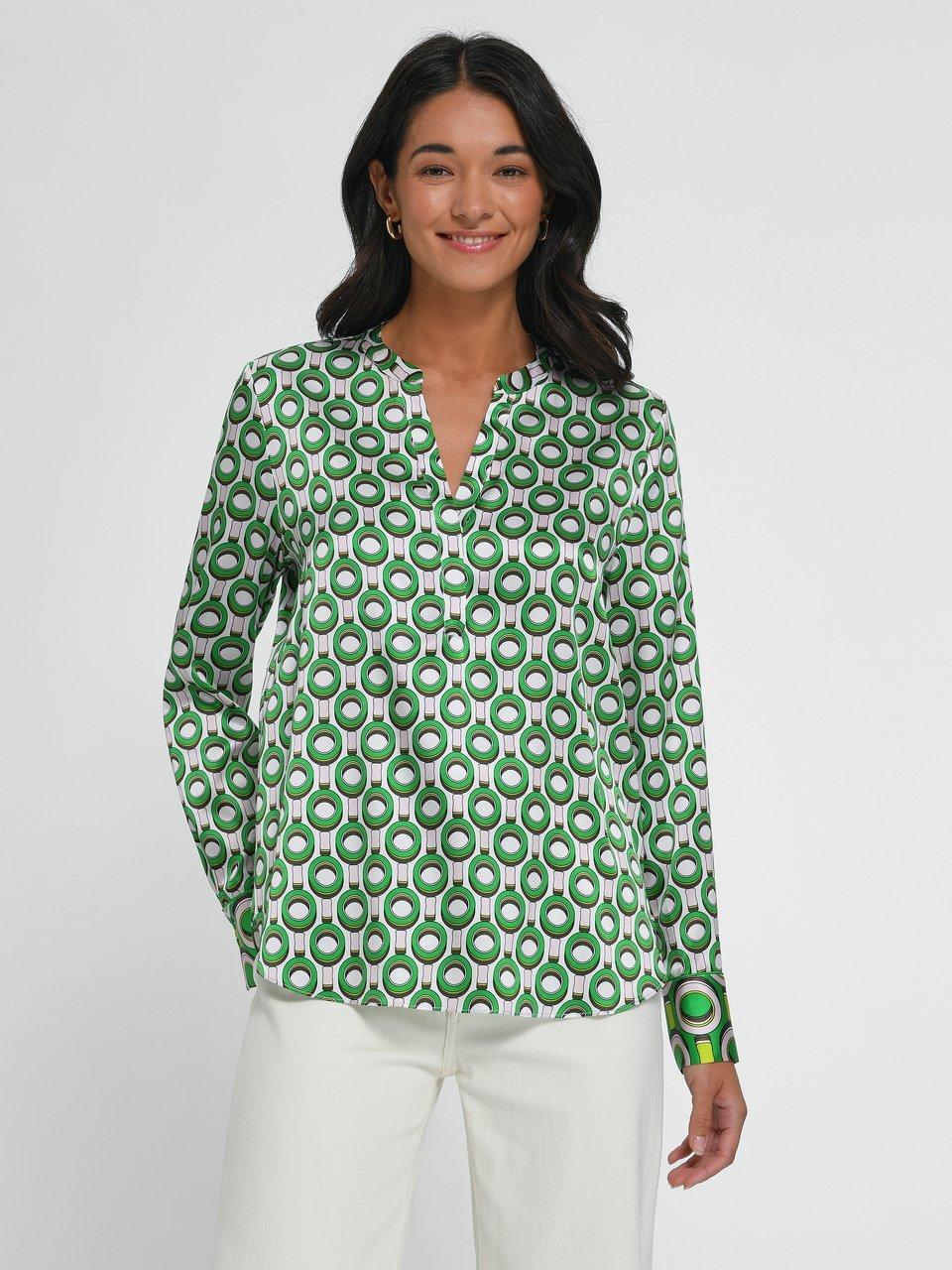 HERZEN´S ANGELEGENHEIT - Blouse - off-white/green/multicoloured