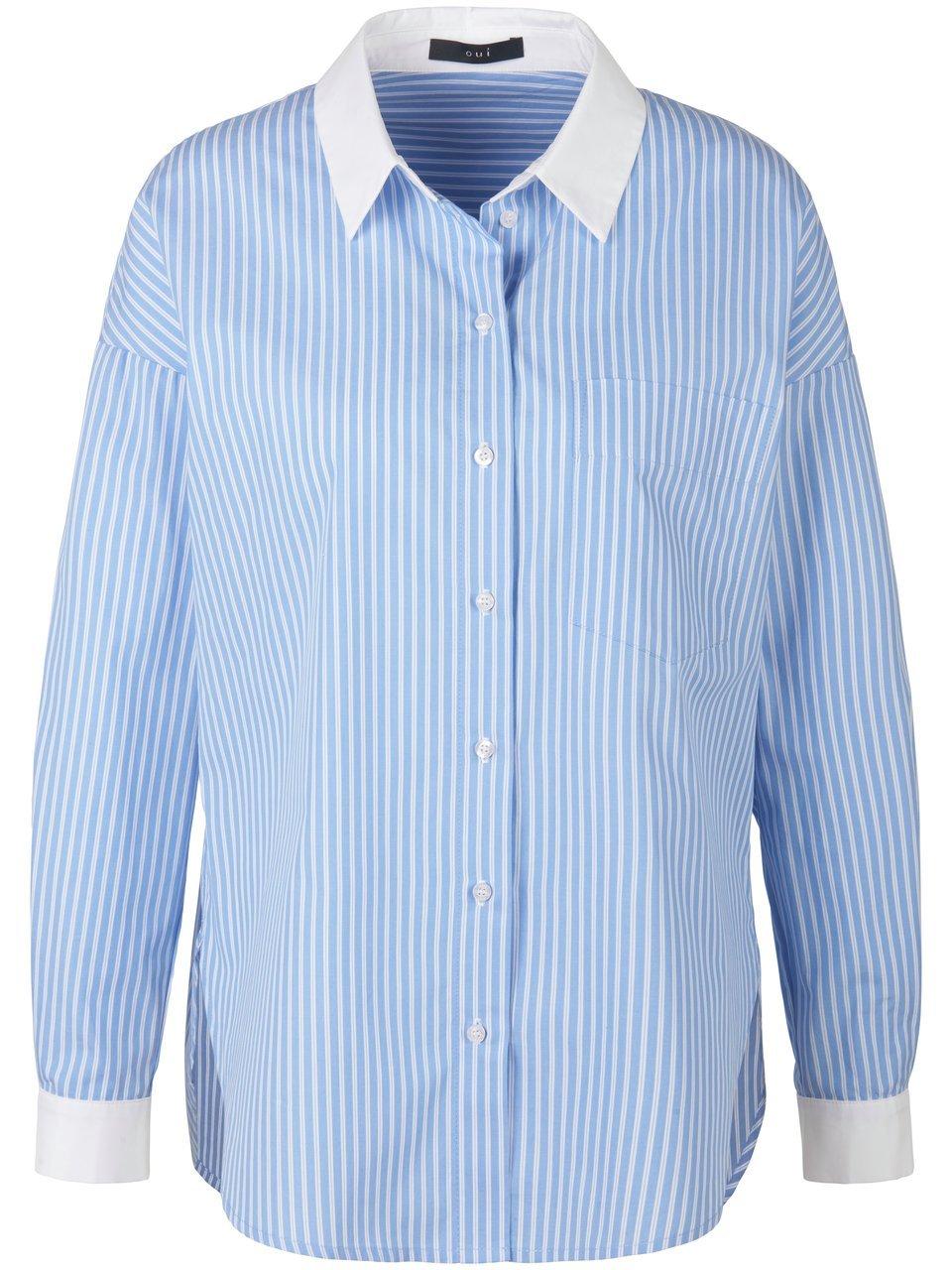 Lange blouse 100% katoen Van oui blauw