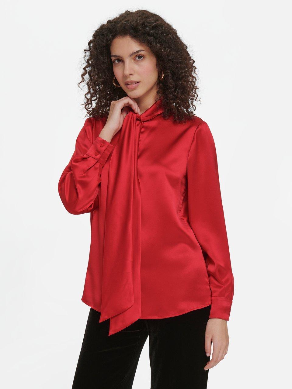 Luisa Spagnoli - Silk blouse with bow - red