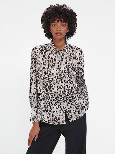 Just White - Blouse met motief all-over