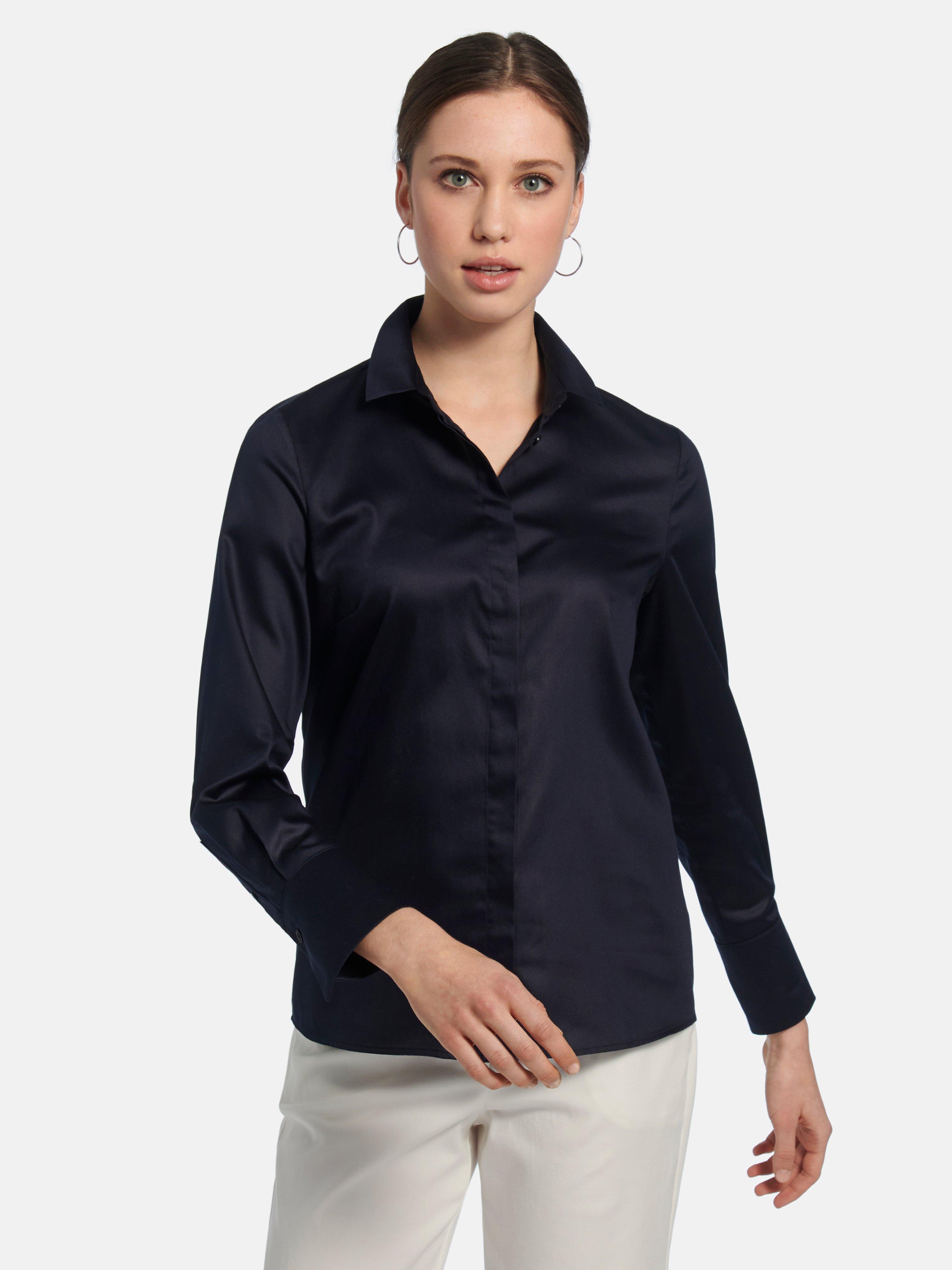 Fadenmeister Berlin - Bluse mit kleinem Hemdkragen