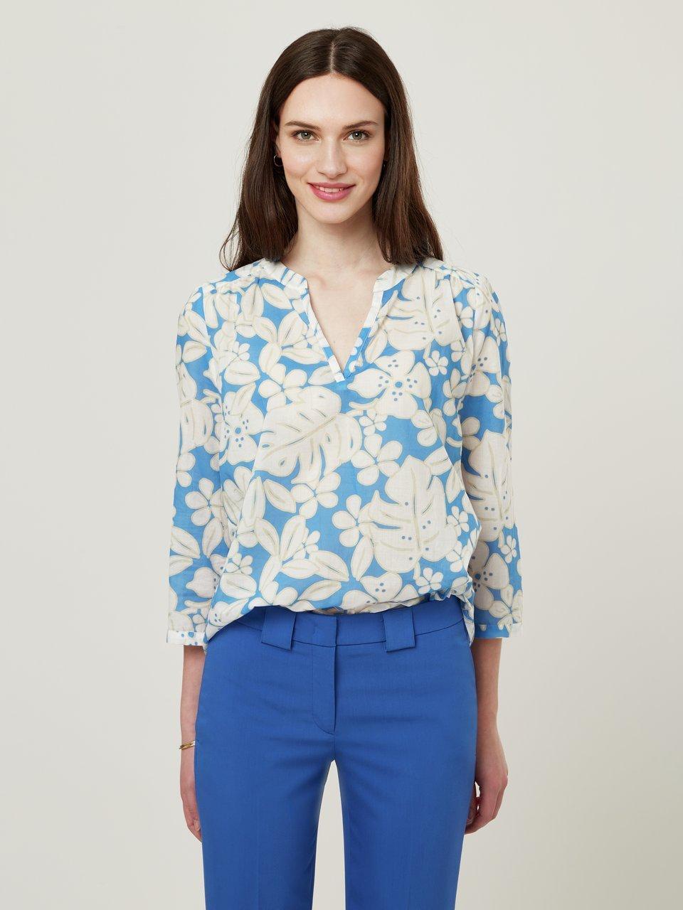 Peter Hahn - Bluse mit Rundhals-Ausschnitt