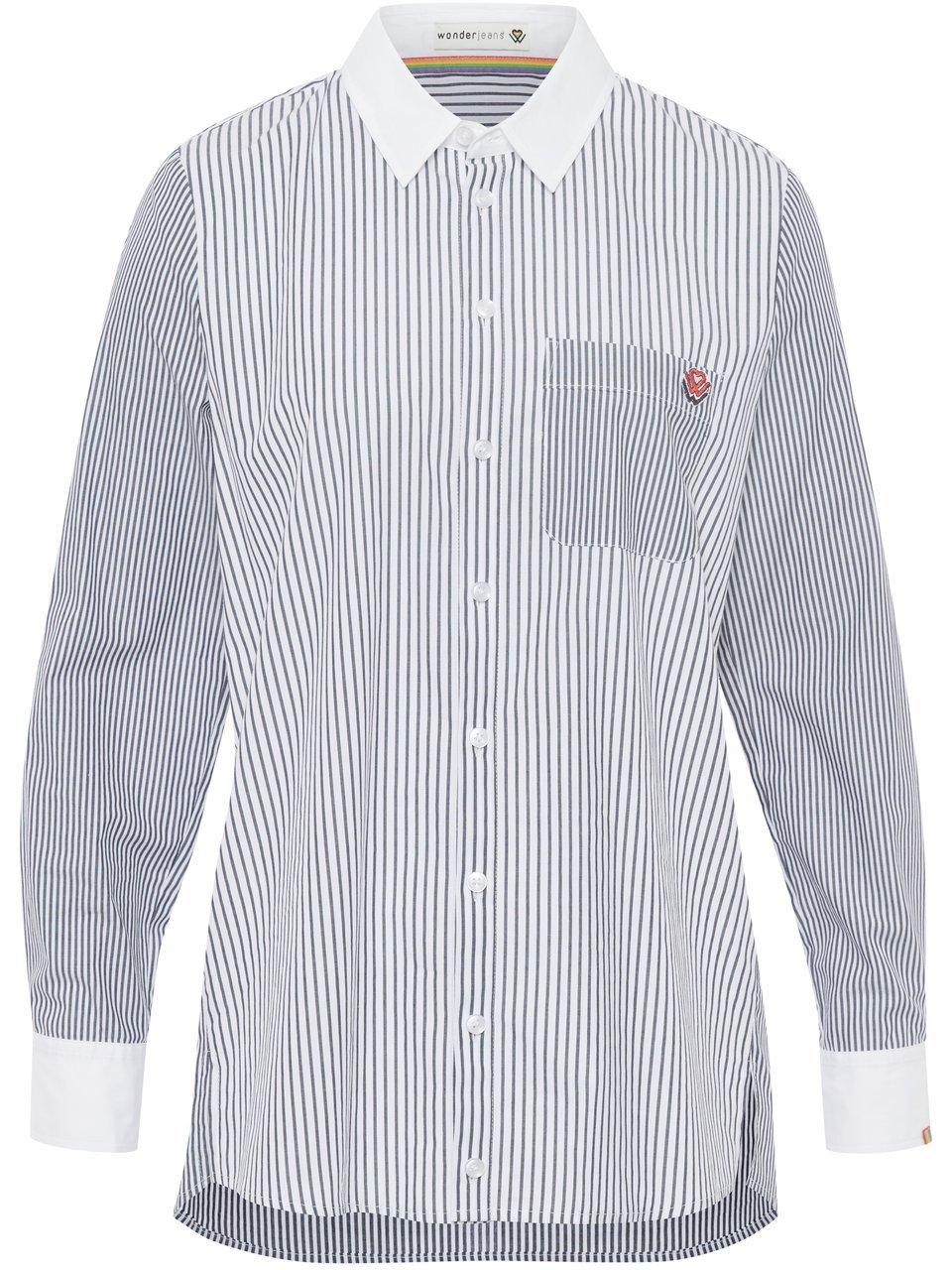 Lange blouse Van WONDERJEANS wit