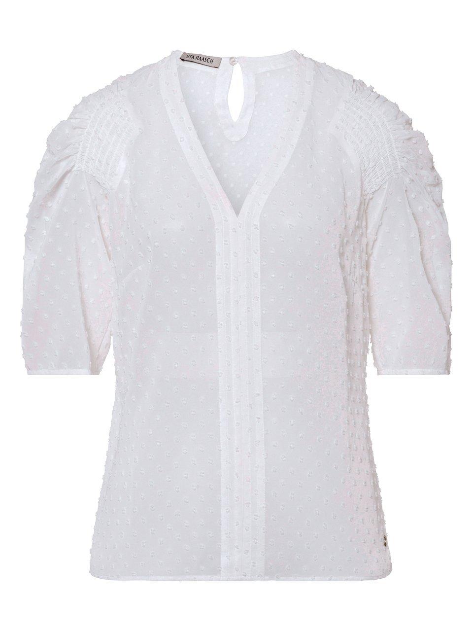 Blouse 1/2 mouwen Van Uta Raasch wit