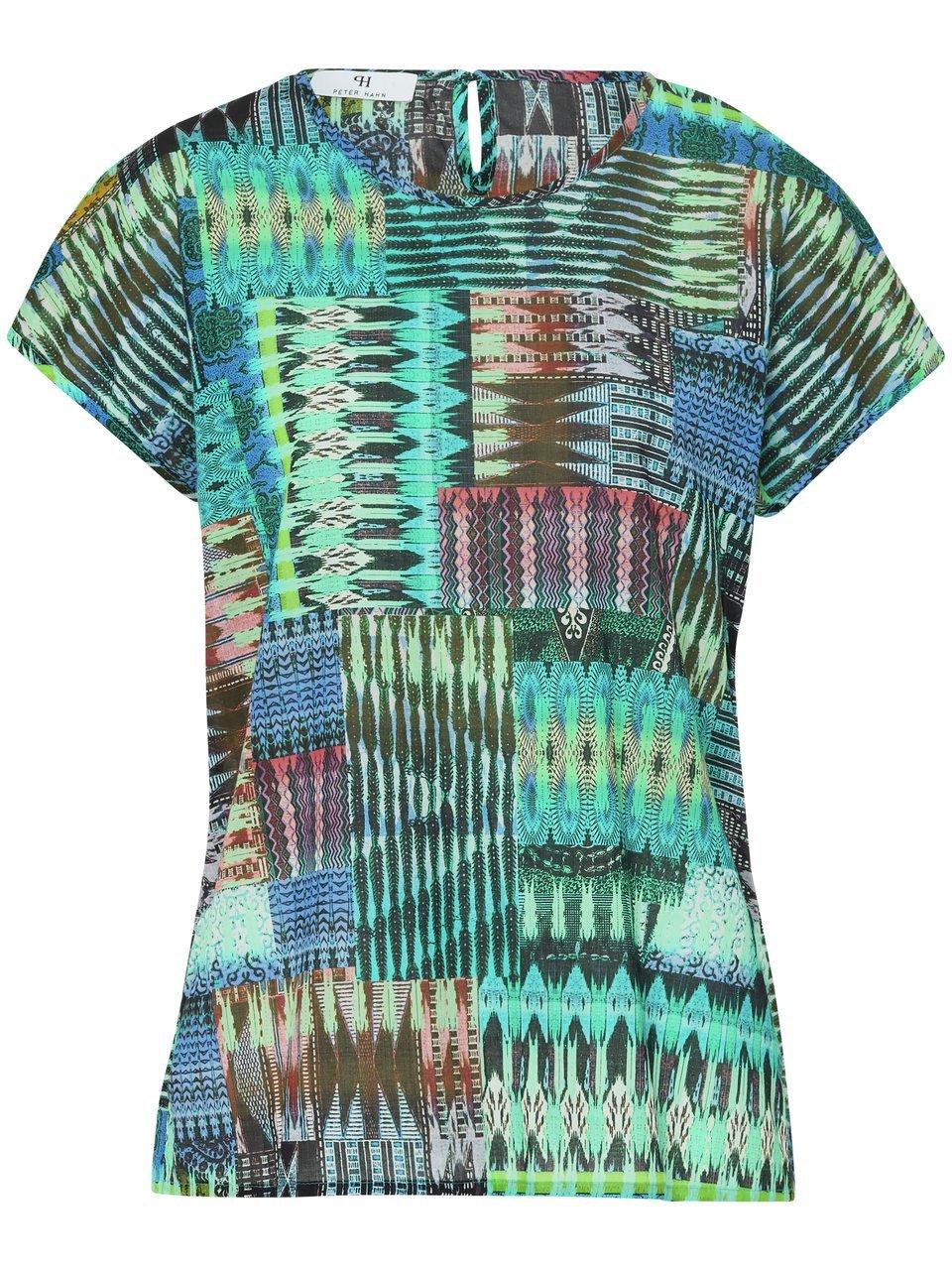 Shirtblouse 100% katoen dessin Van Peter Hahn turquoise