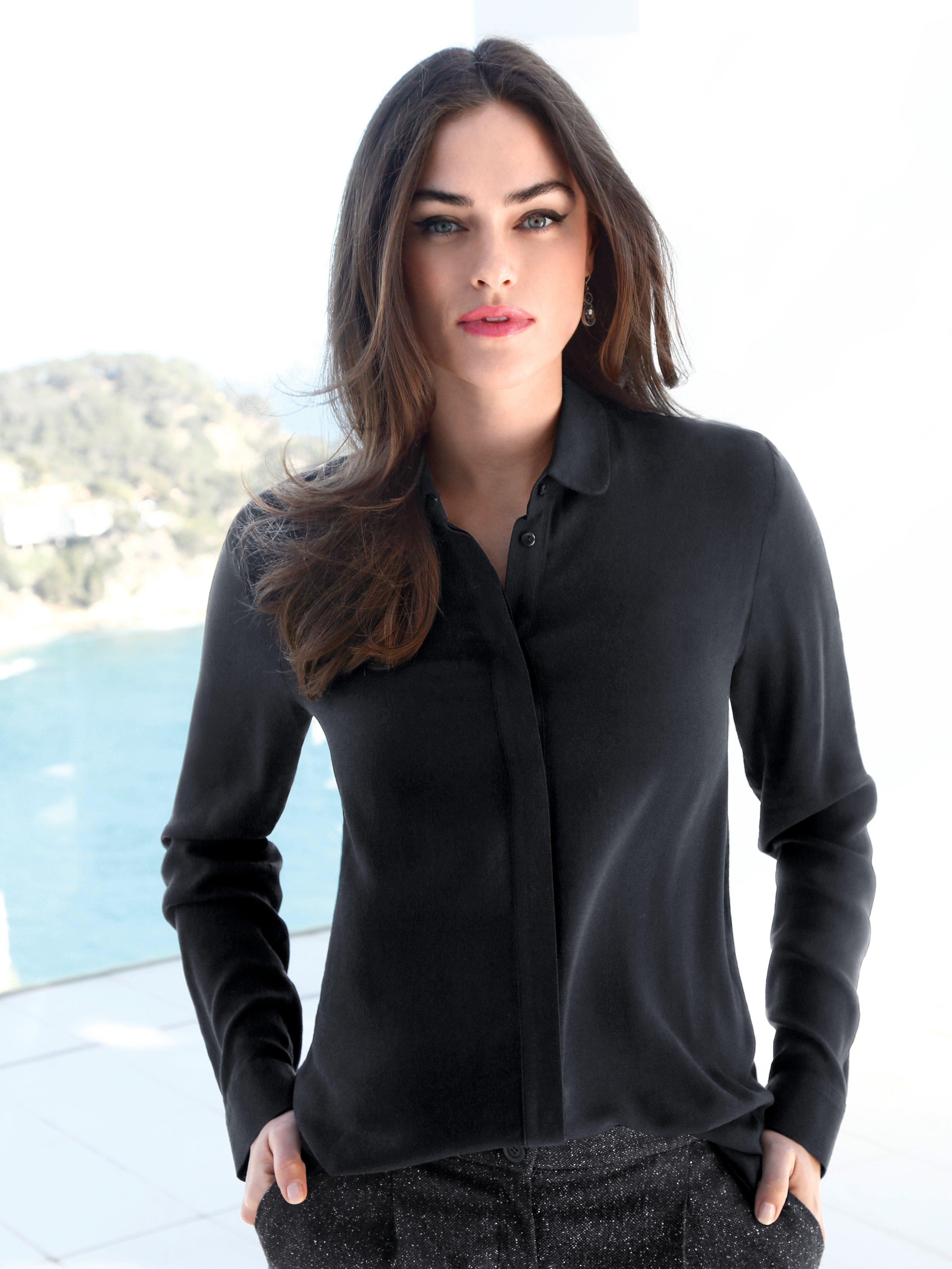 Emilia Lay - Blouse met klein, modieus peterpankraagje