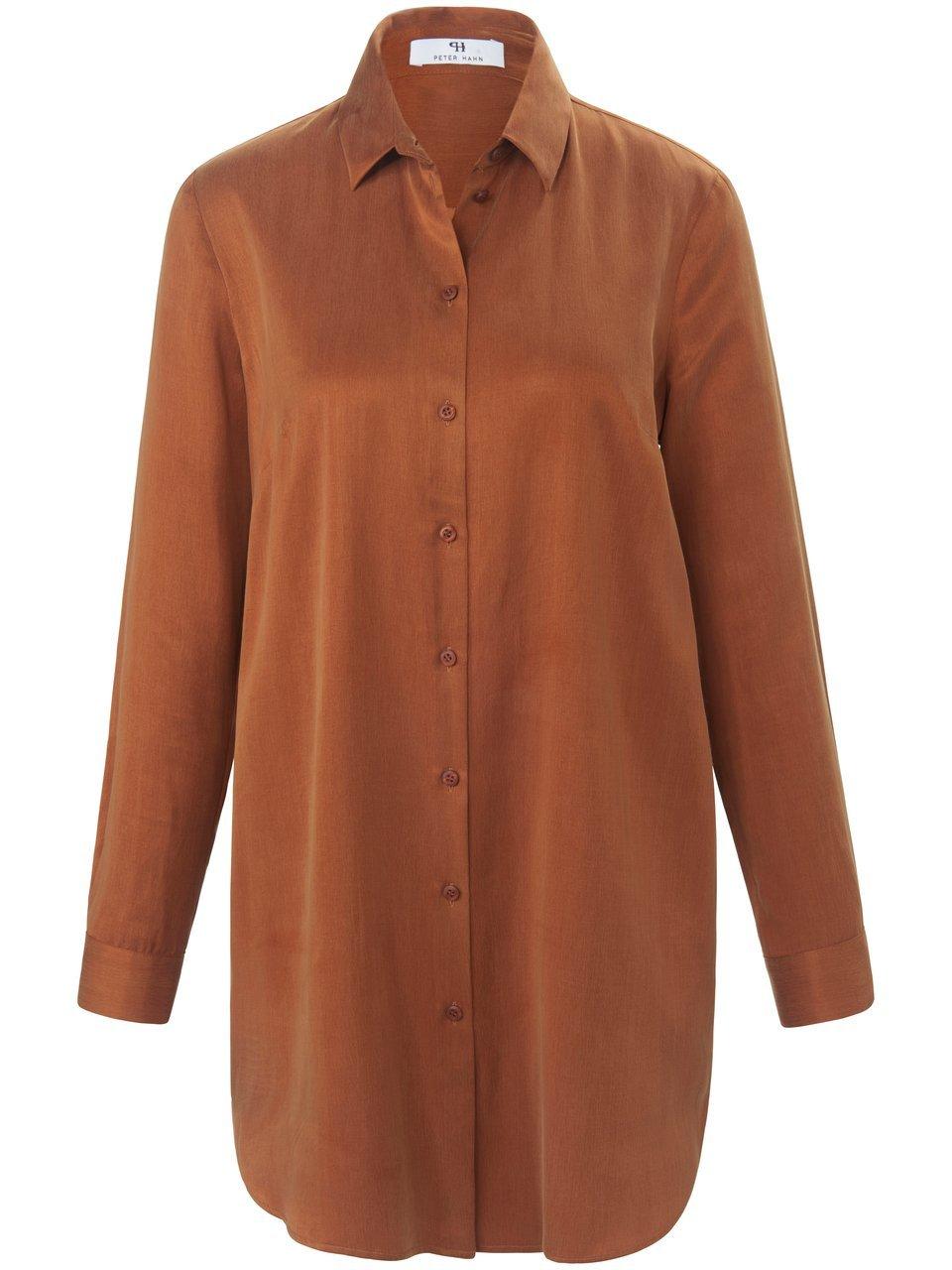 Lange blouse lange mouwen Van Peter Hahn bruin