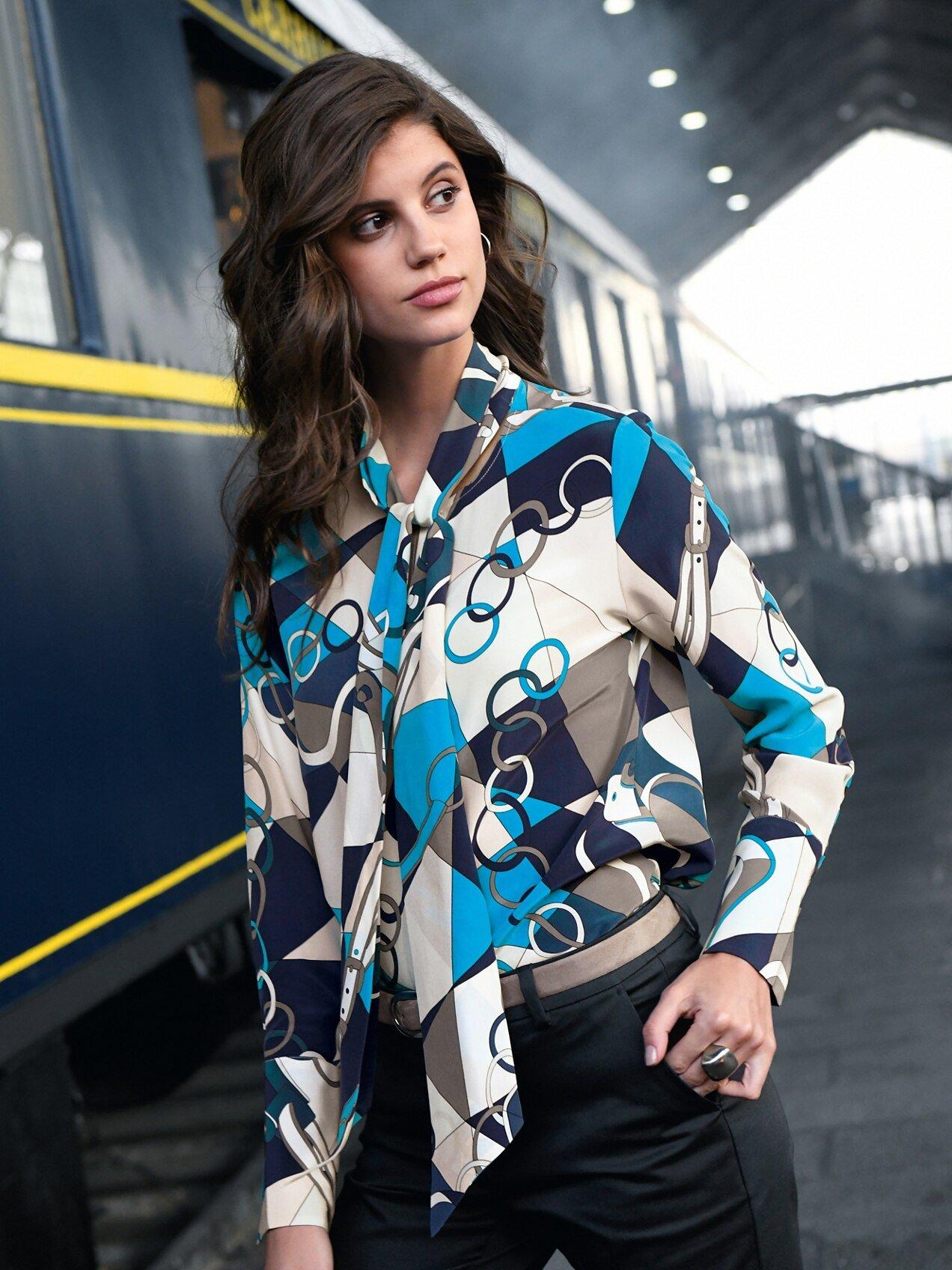 Laura Biagiotti Donna - Bluse aus reiner Seide