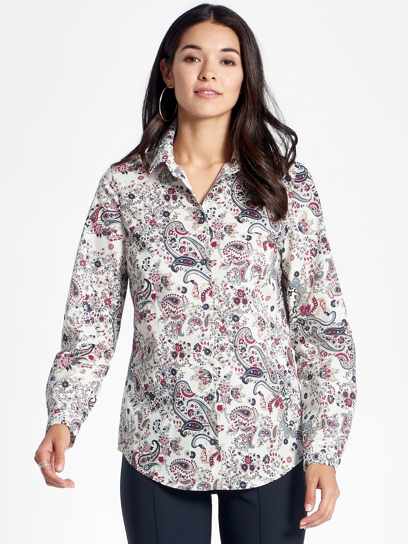 Peter Hahn - Bluse mit Hemdkragen