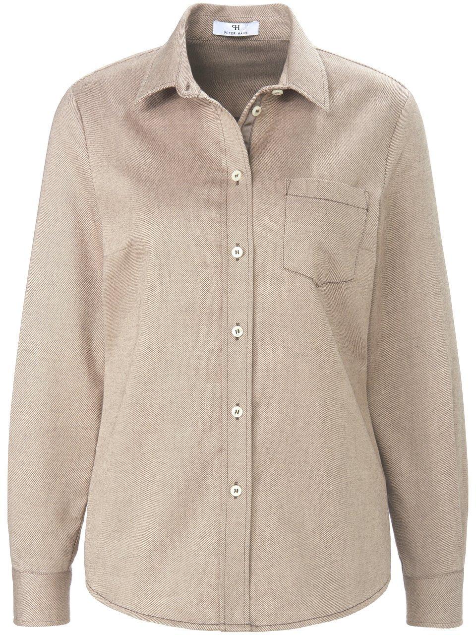 Bluse Hemdkragen Peter Hahn beige günstig online kaufen