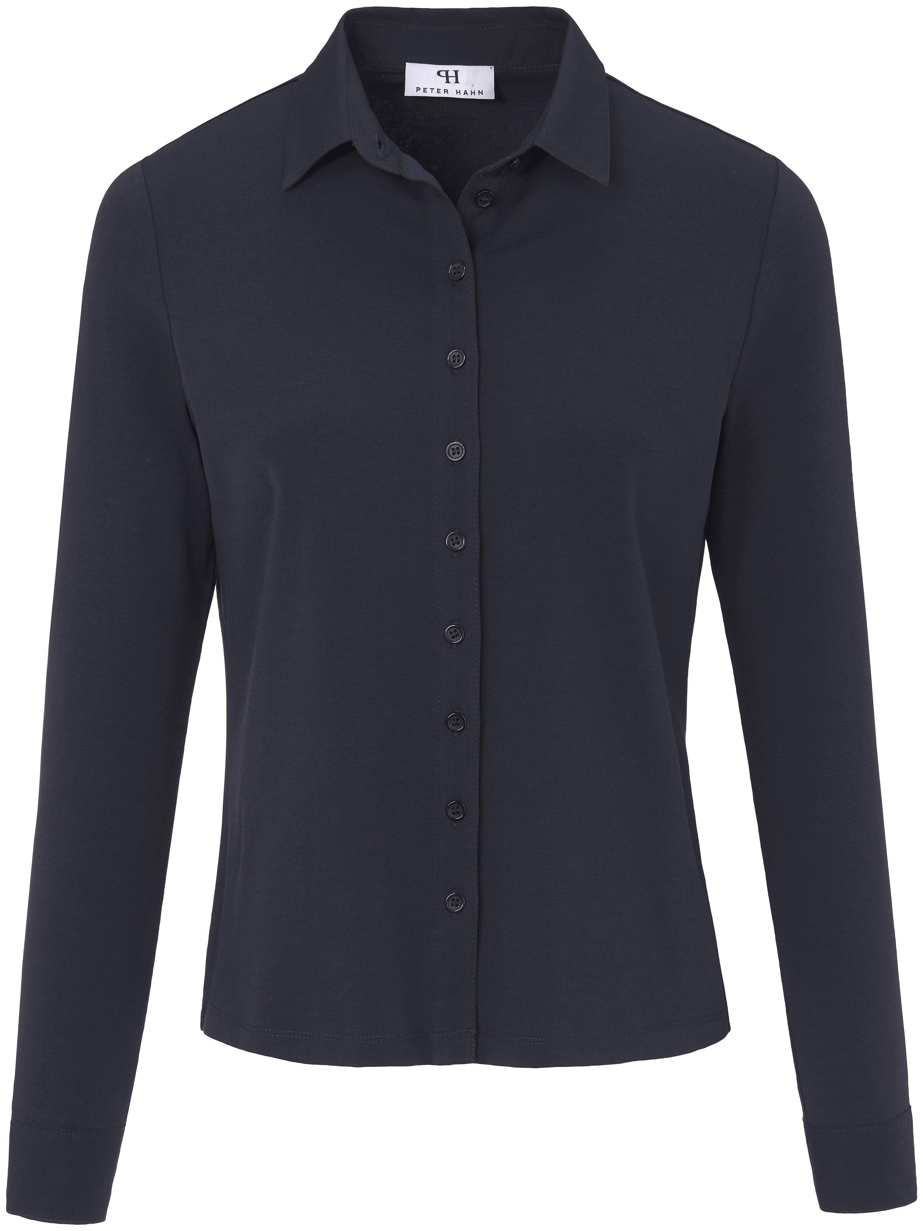 Thumbnail - Peter Hahn - Jersey-Bluse, blau, Gr. 48 / XL - Baumwolle