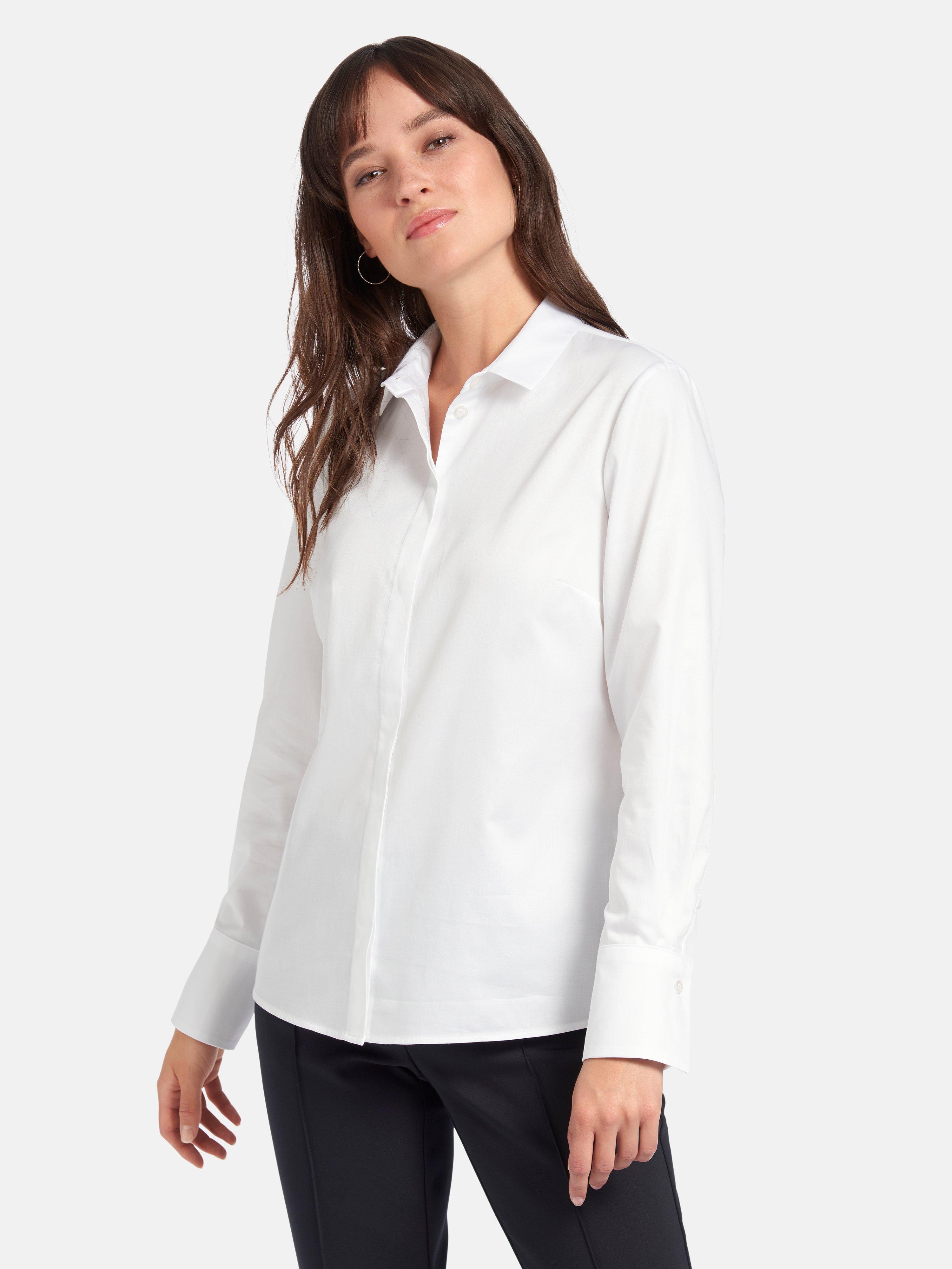 Fadenmeister Berlin - Blouse van 100% katoen met ­lange mouwen