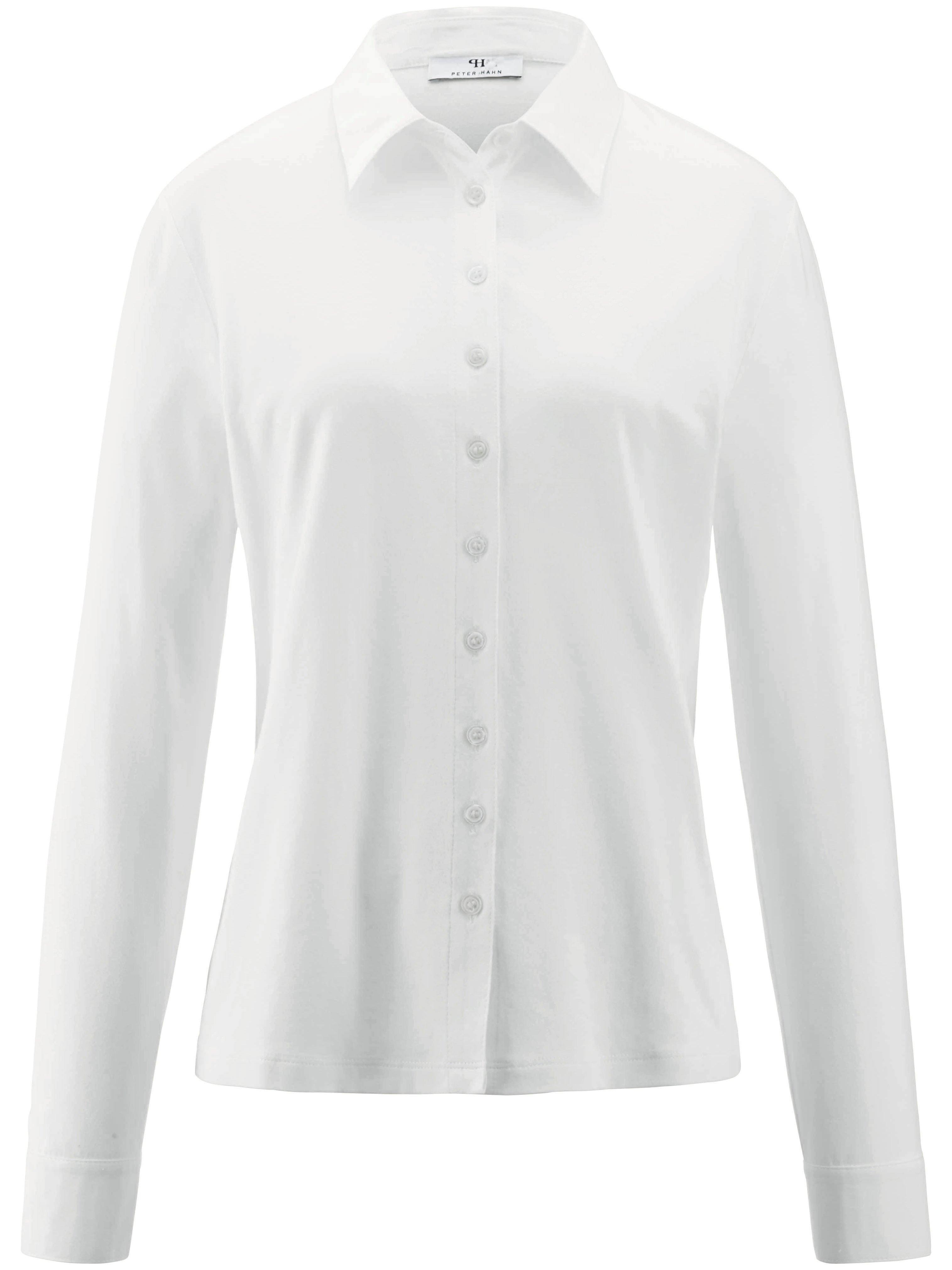 Jerseyblouse Van Peter Hahn wit