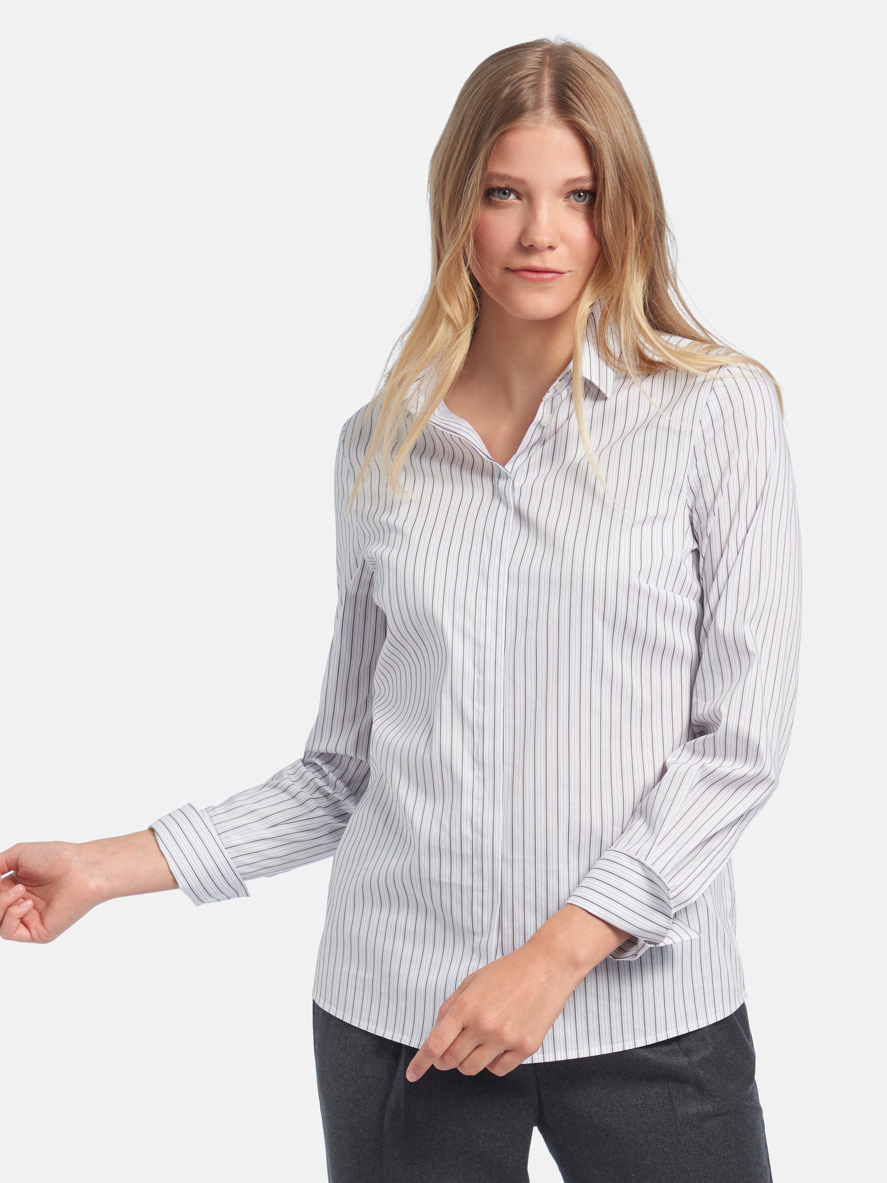 Fadenmeister Berlin - Bluse mit kleinem Hemdkragen