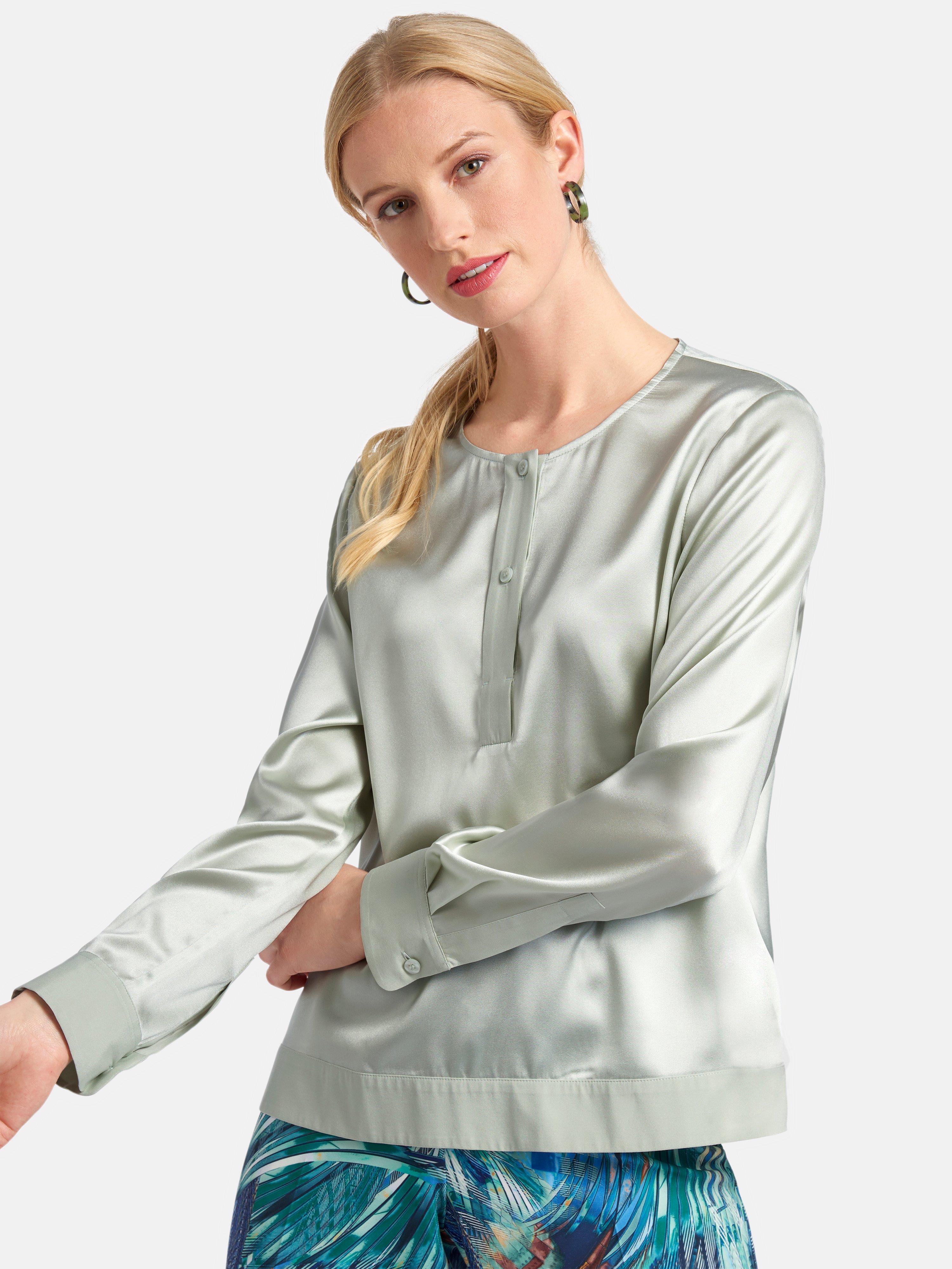 Basler Bluse Zum Schlupfen Rauchmint