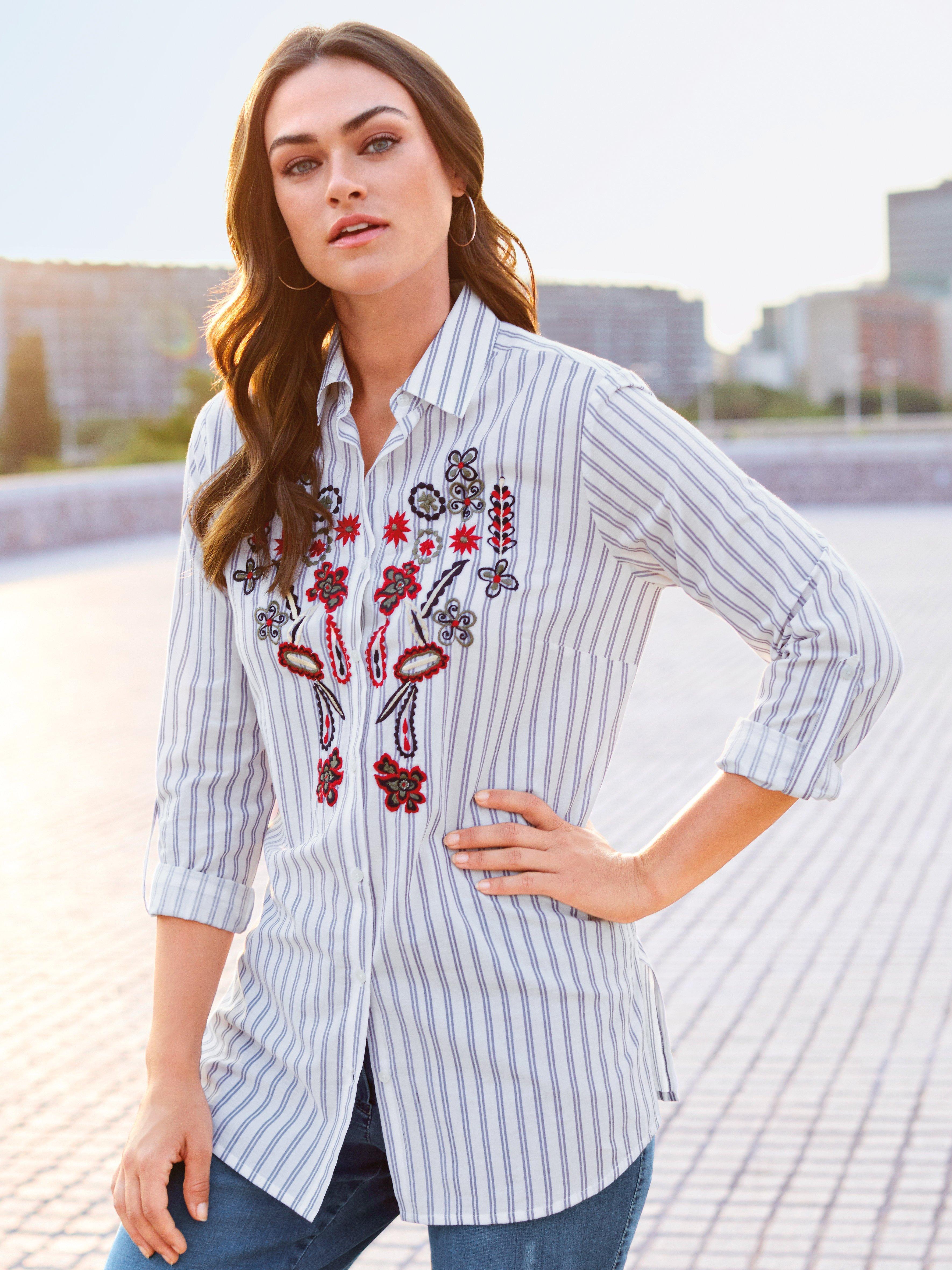 Emilia Lay - Hemdkragen-Bluse zum Krempeln