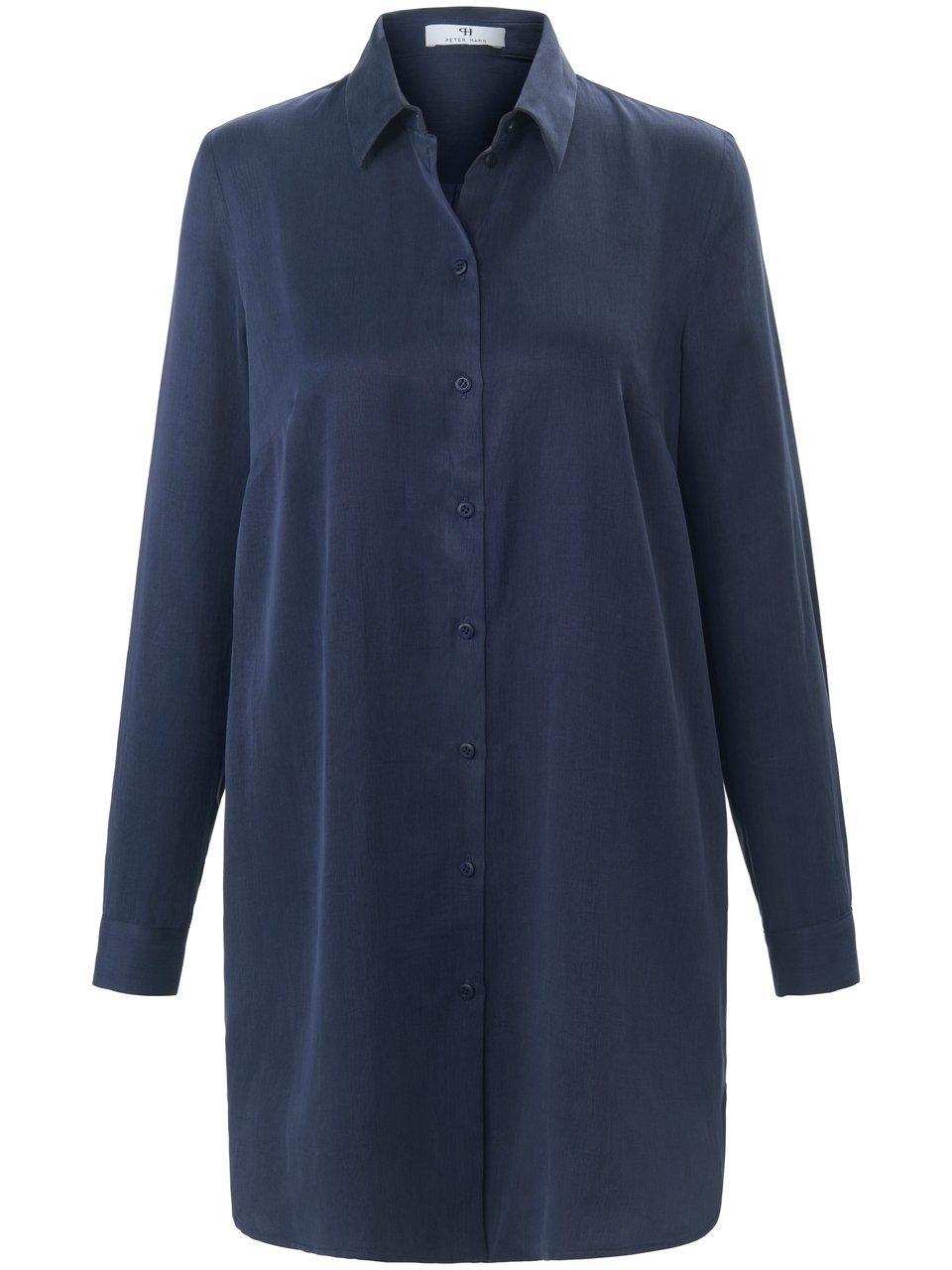 Lange blouse lange mouwen Van Peter Hahn blauw