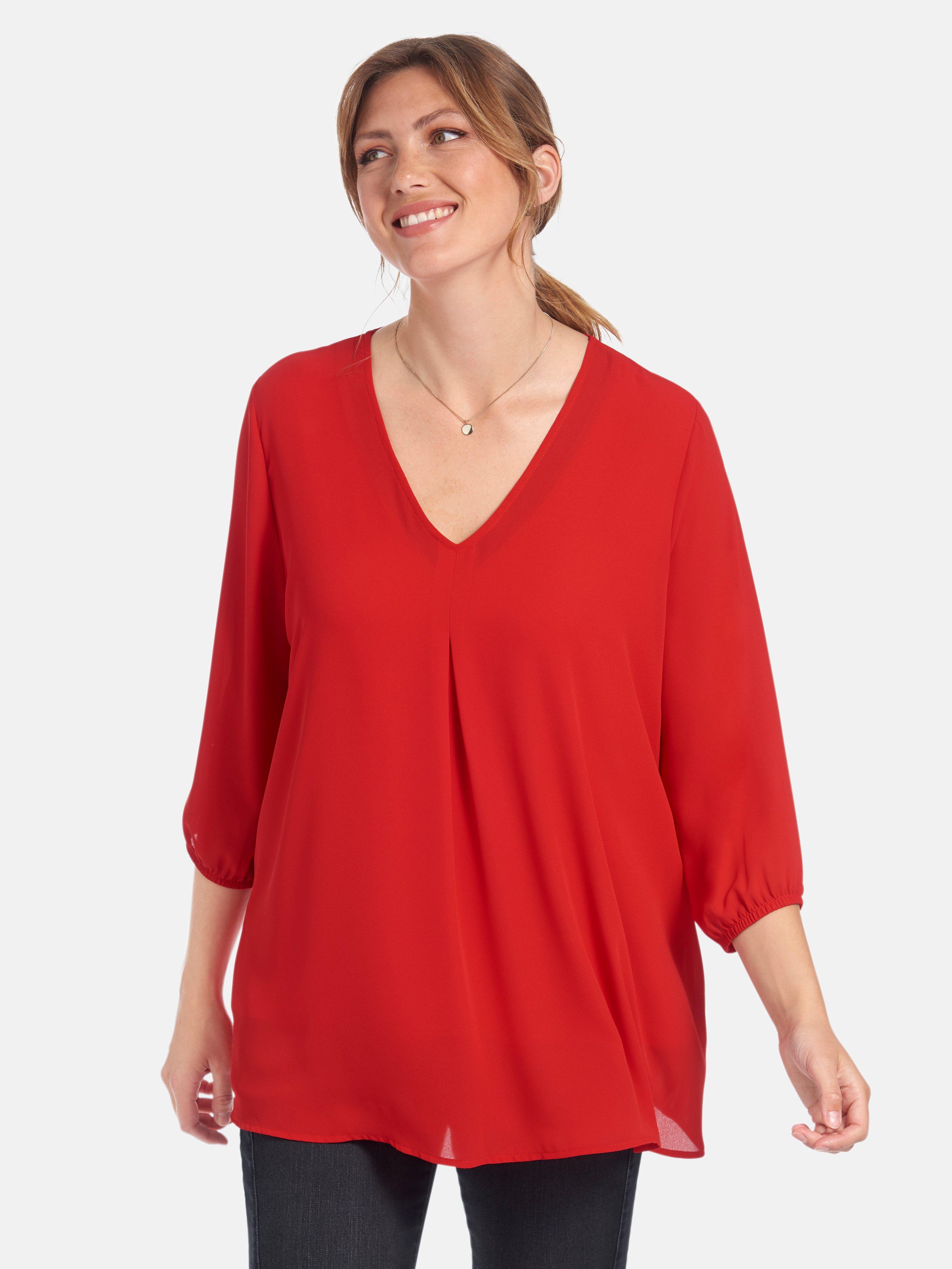 Via Appia Due - Blouse met elastiek in de 3/4-mouwen