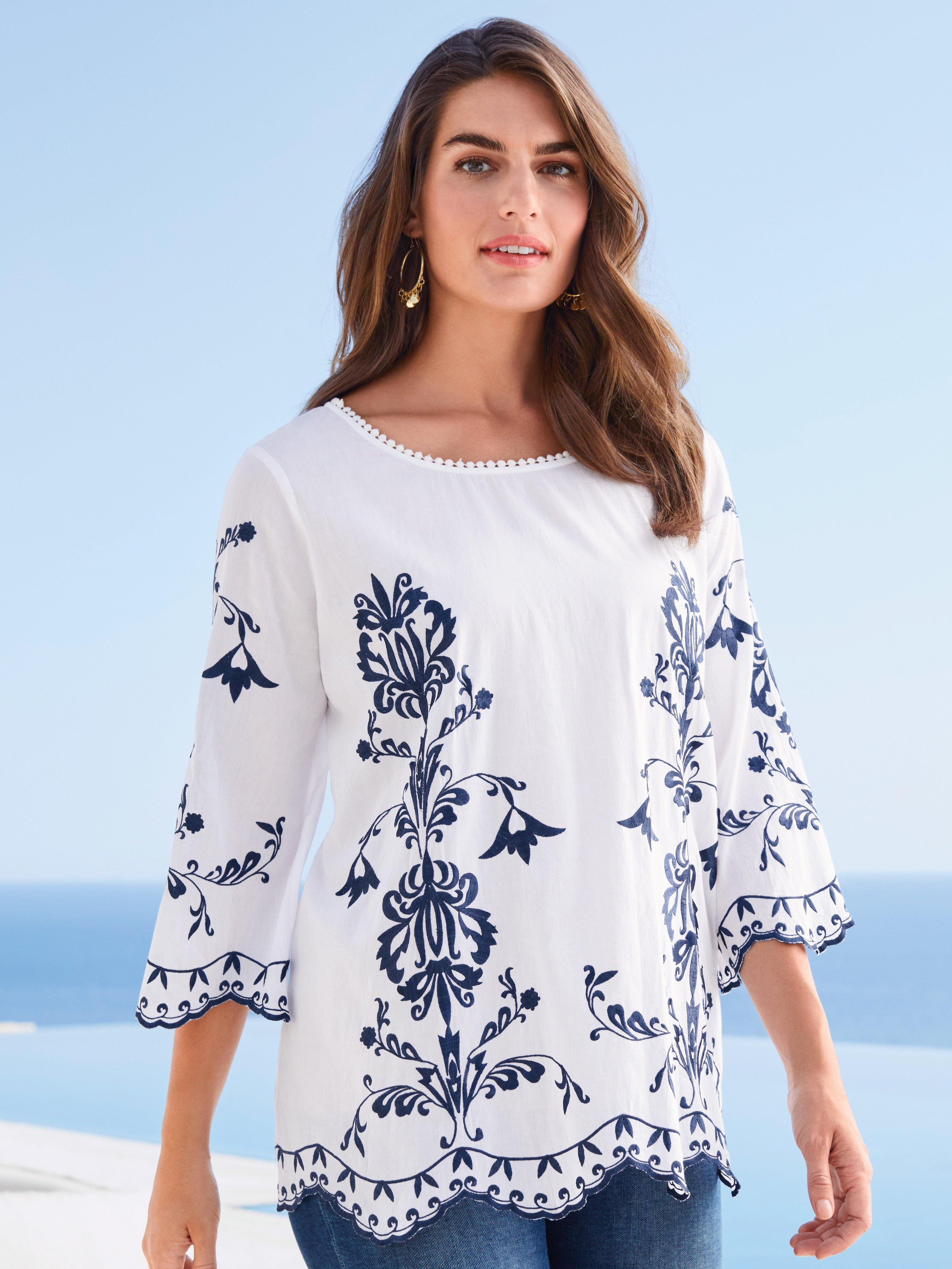 Emilia Lay - Stickerei-Bluse