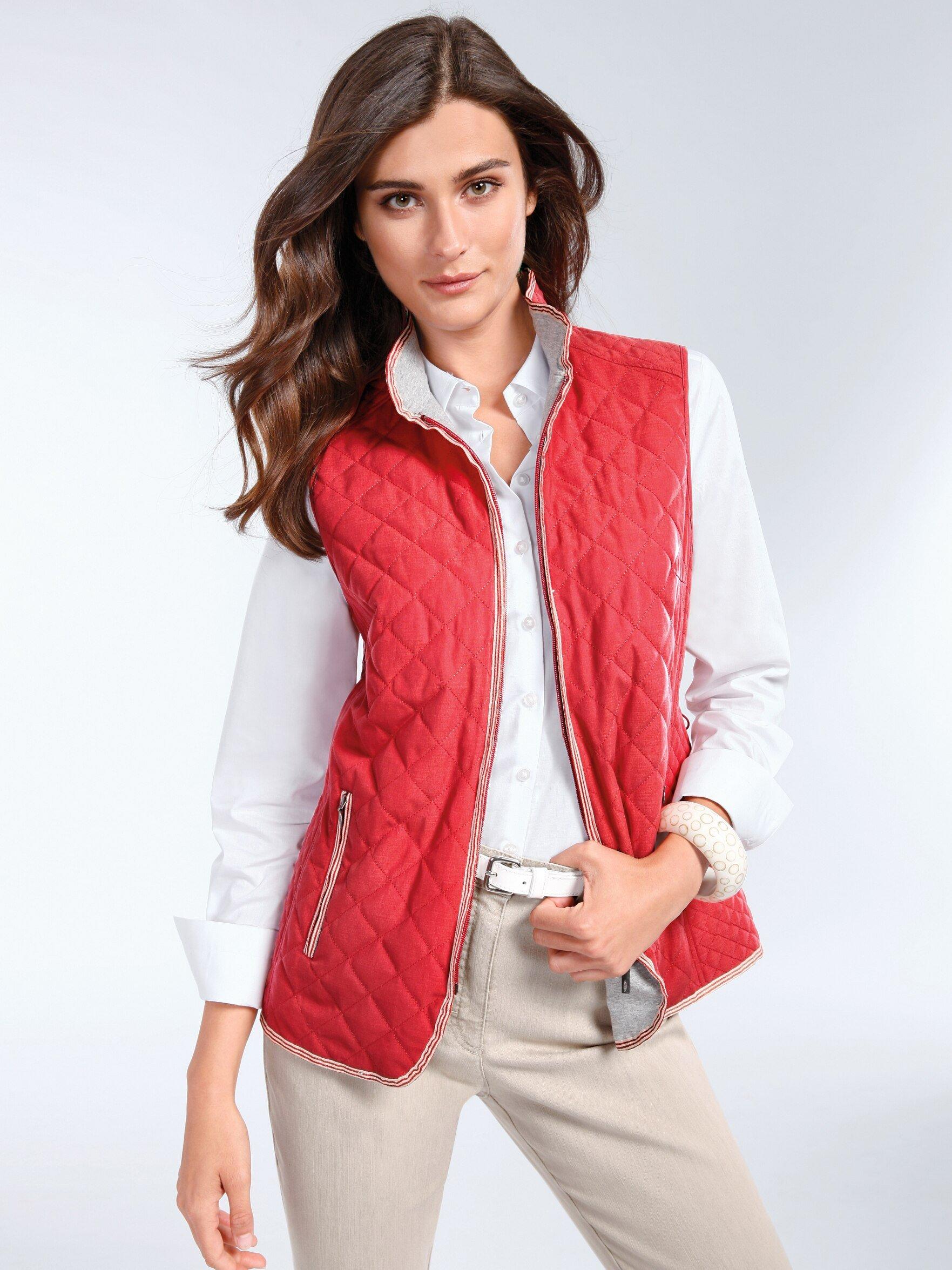 Peter Hahn - Quilted waistcoat - red