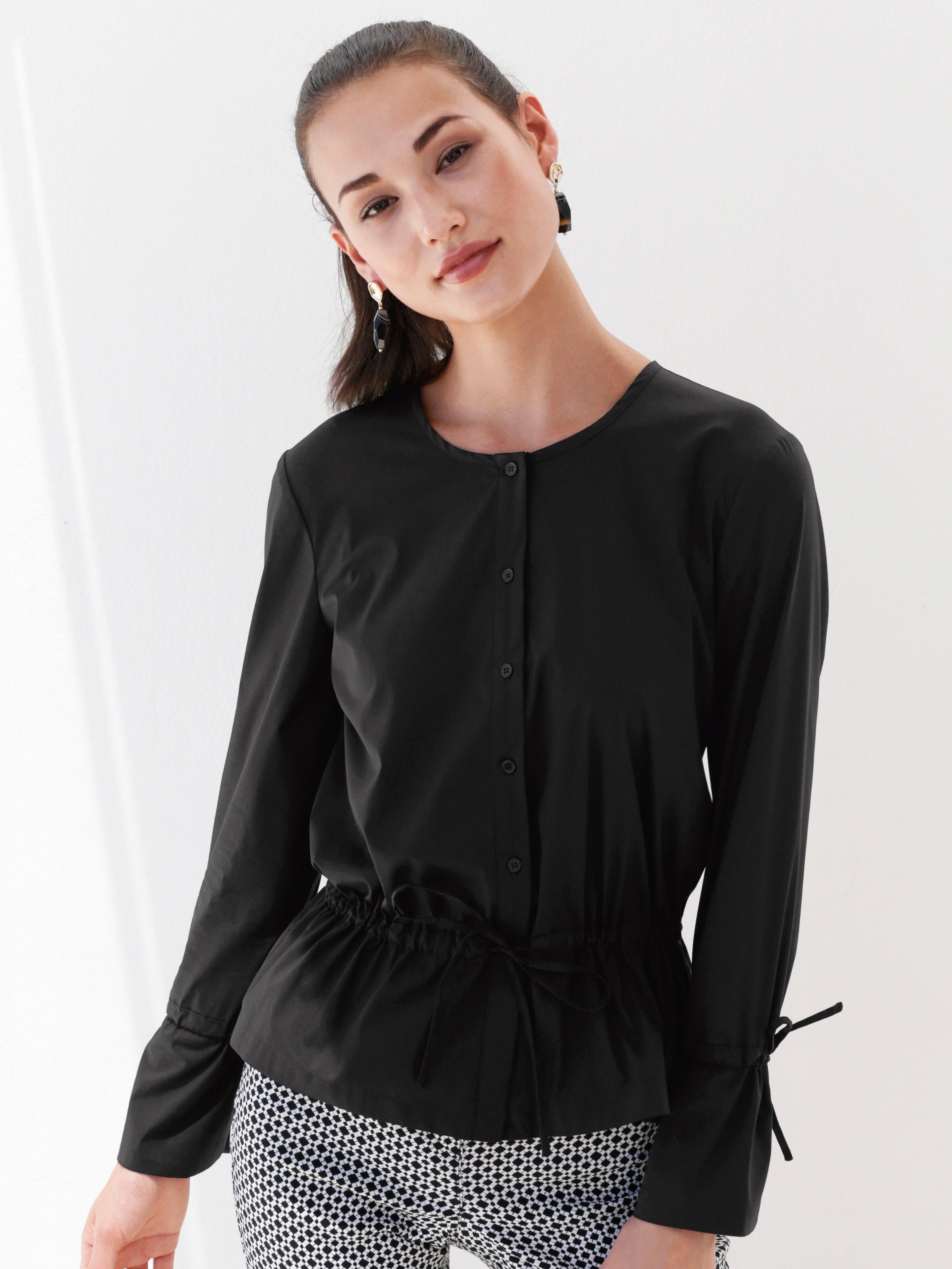 Peter Hahn - Bluse mit Rundhals-Ausschnitt