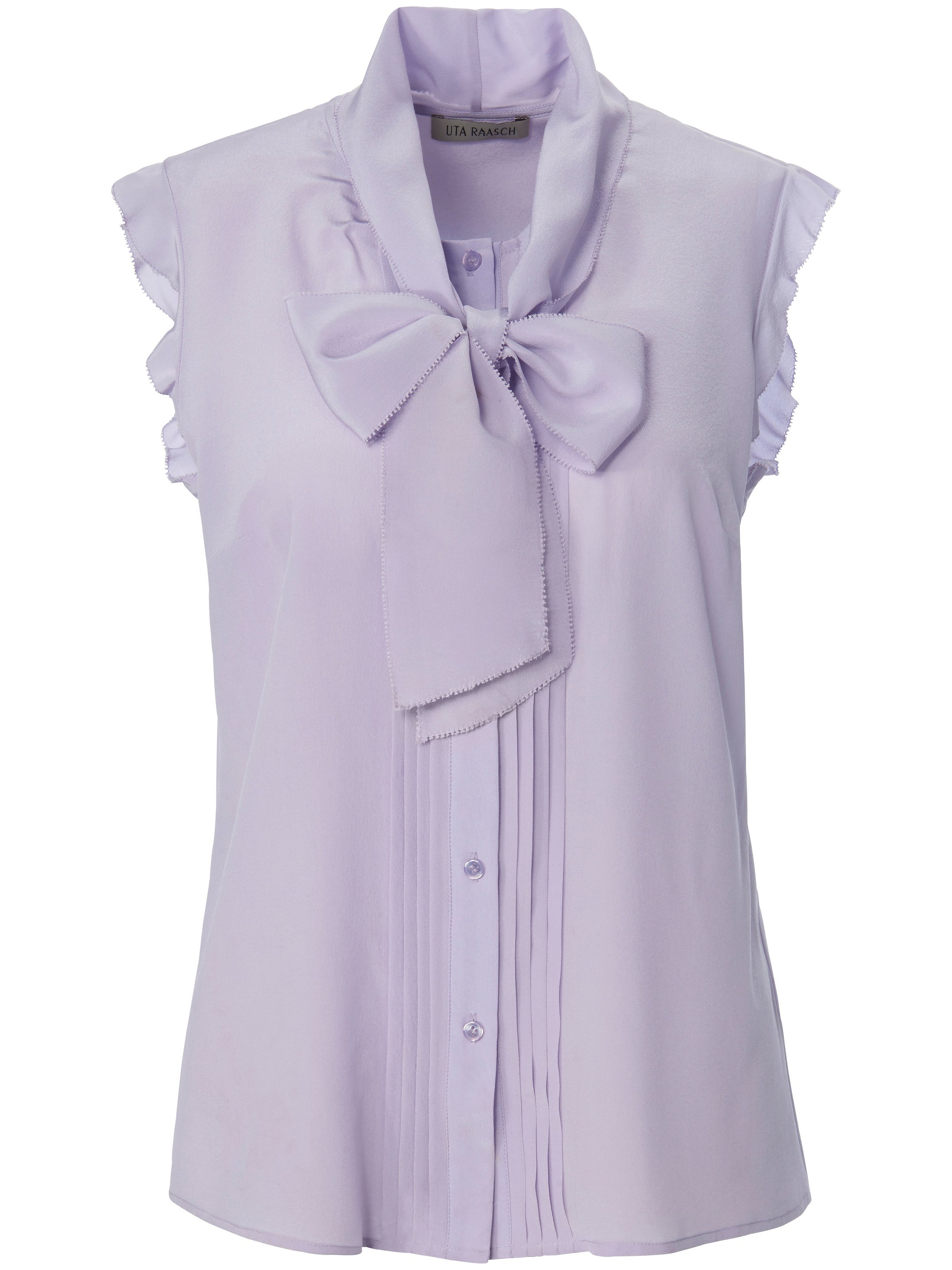 Mouwloze blouse 100% zijde Van Uta Raasch paars